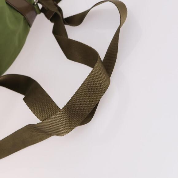 PRADA Backpack Nylon Green Silver - Picture 9 of 10